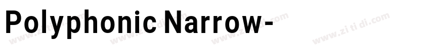 Polyphonic Narrow字体转换